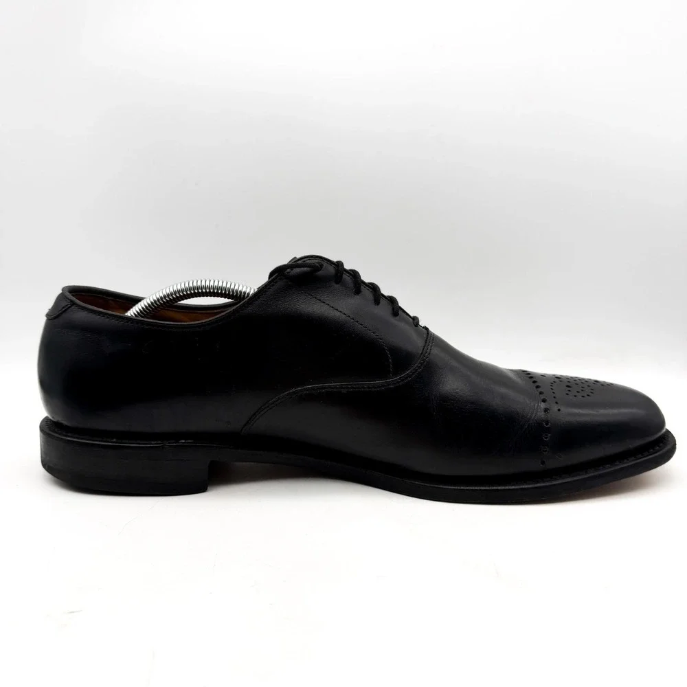 Allen Edmonds Dryden Oxford Cap Toe Dress Shoe Mens Size 13 B Black Leather 1802